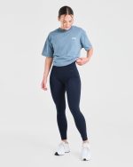 Staple Leggings - Navy - Image 8