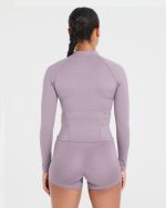 Staple Zip Jacket - Mauve Purple - Image 2