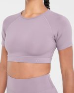 Staple Crop Top - Mauve Purple - Image 5