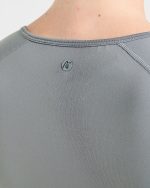Staple Long Sleeve Crop Top - Grey - Image 6