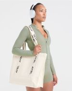 Branded Strap Tote Bag - Canvas