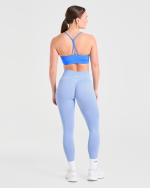Essential Ruched Sports Bra - Summer Blue - Image 4