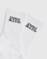 Varsity Crew Socks - White - Image 3