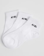 Everyday Ankle Socks (3 Pack) - White - Image 2