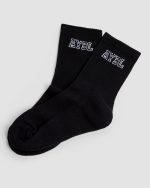 Varsity Crew Socks - Black - Image 3