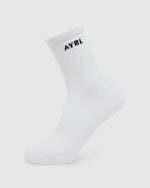 Everyday Crew Socks (3 Pack) - Black/White/Grey - Image 2