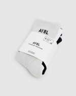 Everyday Crew Socks (3 Pack) - Black/White/Grey - Image 6