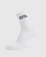 Varsity Crew Socks - White