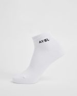 Everyday Ankle Socks (3 Pack) - White - Image 3