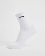 Everyday Crew Socks (3 Pack) - White - Image 3