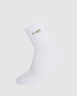 Everyday Crew Socks (3 Pack) - Khaki/Beige/White - Image 3