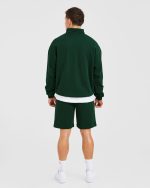 Rebound 1/4 Zip Pullover - Forest Green - Image 4