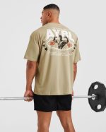 Wesley Vissers X Beyond Limits Oversized T Shirt - Deep Beige - Image 8