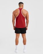 Wesley Vissers X Classic Bodybuilding Stringer - Deep Red - Image 4