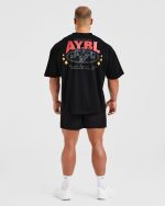 Wesley Vissers X Beyond Limits Oversized T Shirt - Black/Charcoal - Image 4