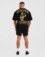 Wesley Vissers X Golden Pump Oversized T Shirt - Black - Image 4