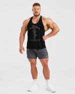 Wesley Vissers X Classic Bodybuilding Stringer - Black/Charcoal - Image 3