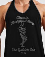Wesley Vissers X Classic Bodybuilding Stringer - Black/Charcoal - Image 5