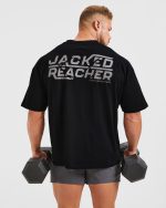 Wesley Vissers X Jacked Reacher Oversized T Shirt - Black - Image 8