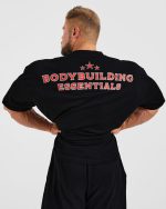 Wesley Vissers X Body Building Essentials Oversized T Shirt - Black/Red - Image 7