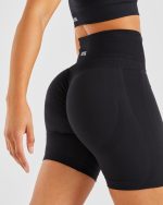 Empower Seamless Cycling Shorts - Black - Image 6