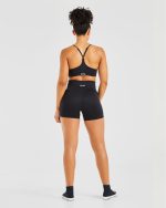Balance V3 Seamless Strappy Sports Bra - Black - Image 3