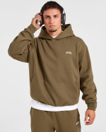 Essential Oversized Hoodie - Olive Green - Image 8