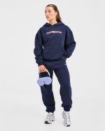 AYBL Sports Outline Oversized Hoodie - Navy - Image 8